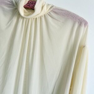Express Sheer Mesh Blouse Top Women Small Fairy Coquette Cocktails Event‎